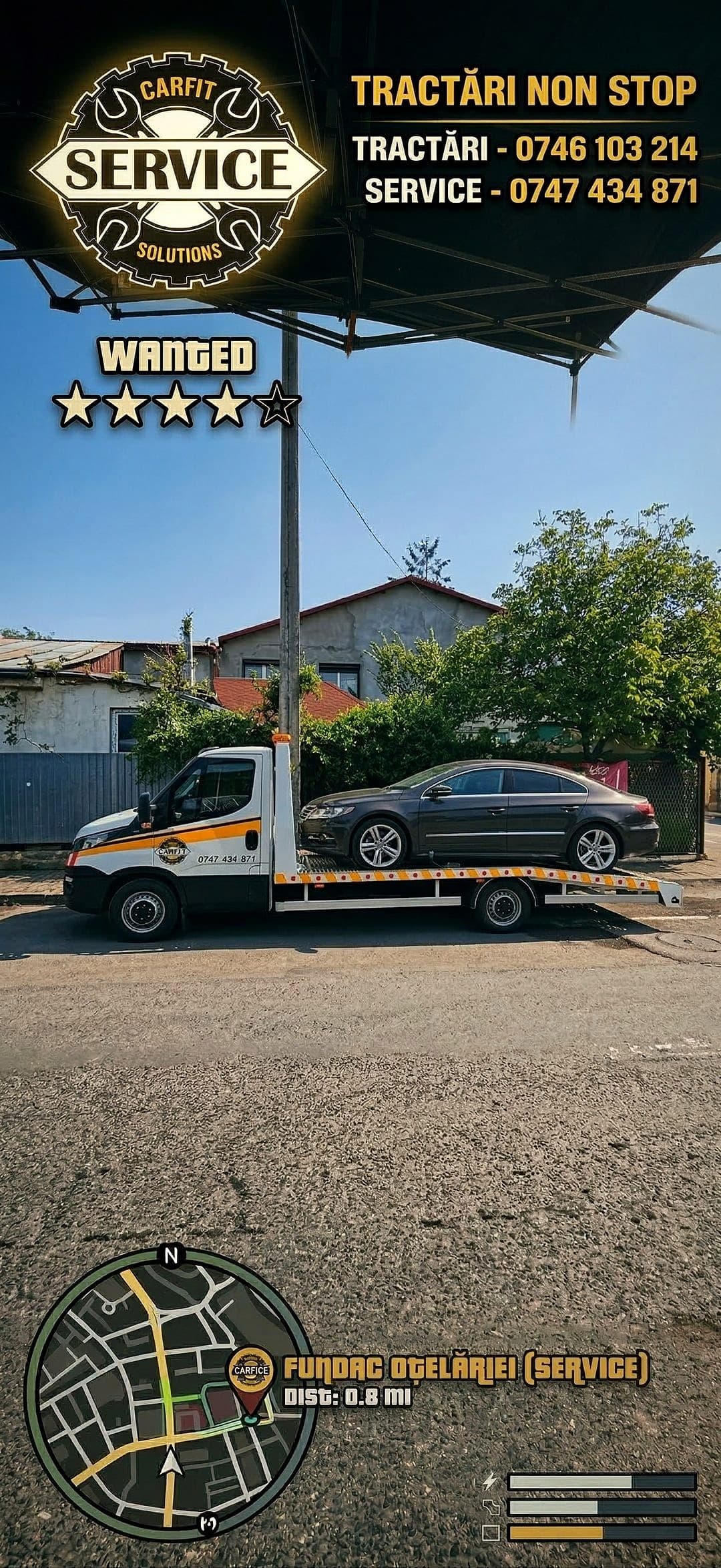 Tractare auto Iași — Carfit